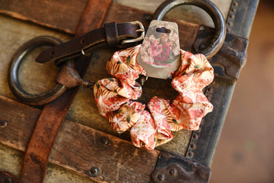 Lucky Wildflowers Scrunchie Cowgirl Hair Accessory - Stocking Stuffer Gift