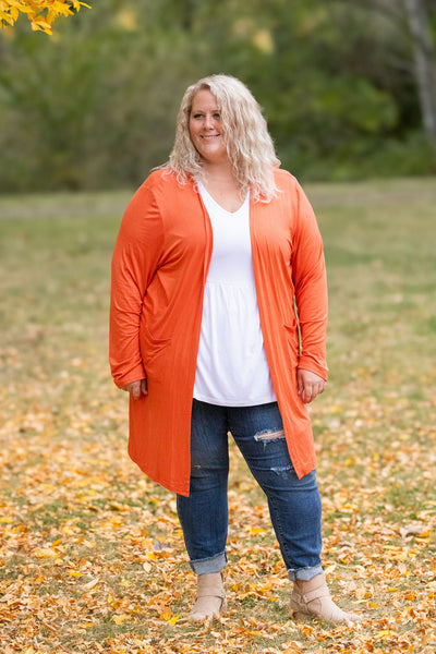 IN STOCK Classic Cardigan - Pumpkin