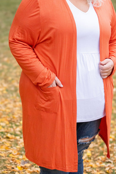 IN STOCK Classic Cardigan - Pumpkin