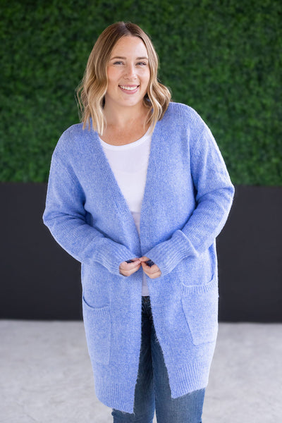 IN STOCK Madison Cozy Cardigan - Blue