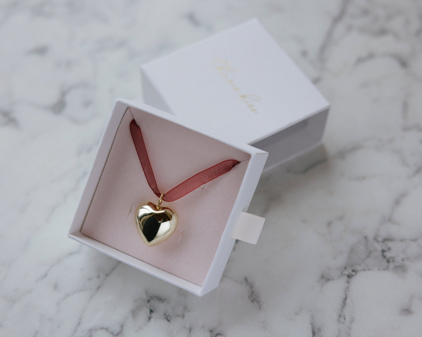 Ribbon Necklace in Oxblood