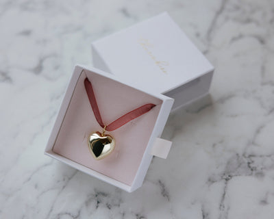 Ribbon Necklace in Oxblood