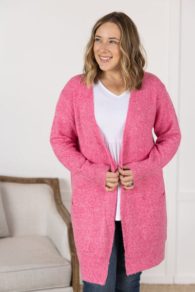 IN STOCK Madison Cozy Cardigan - Pink