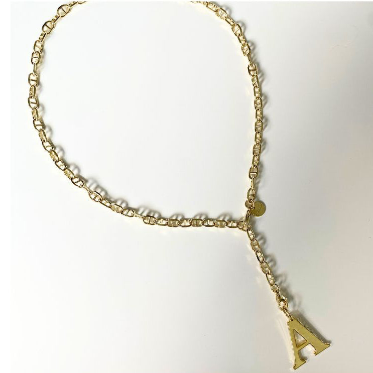 Mia Lariat Necklace - designed for Pendant Charms and Initials