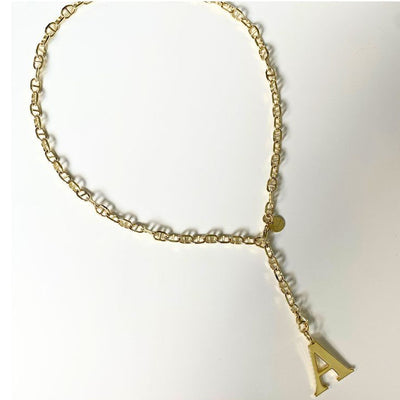 Mia Lariat Necklace - designed for Pendant Charms and Initials