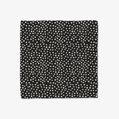 Dotty Black Luxe Washcloth