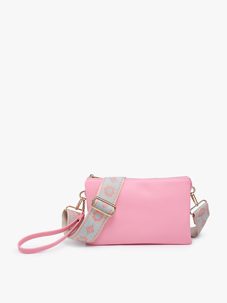 Izzy Crossbody w/ Guitar Strap: Sweet Pink