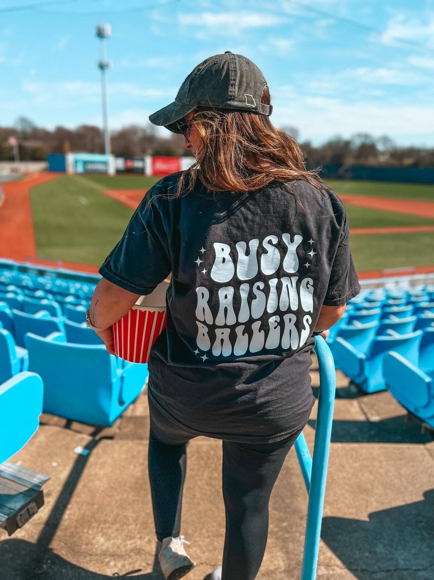 Baseball Mama- Busy Raising Ballers Tee