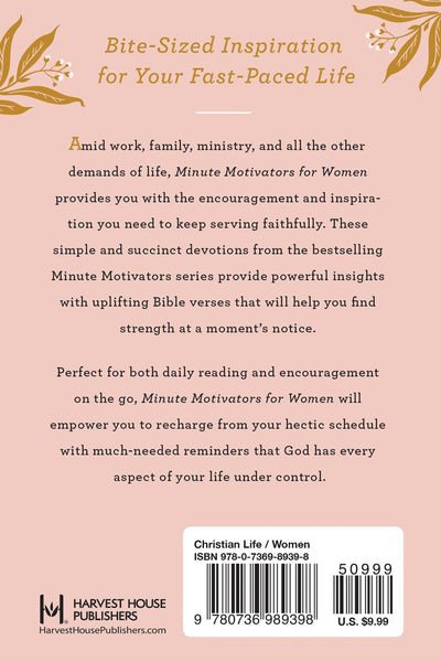 Minute Motivators for Women: Hardcover