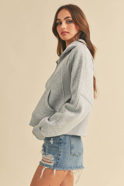 950CK Dove Funnel Neck Half Zip: Lavender / L / Pullover