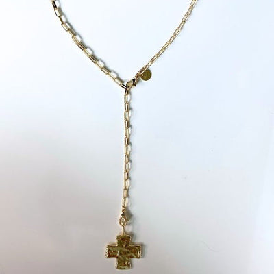 Hammered Cross Charm