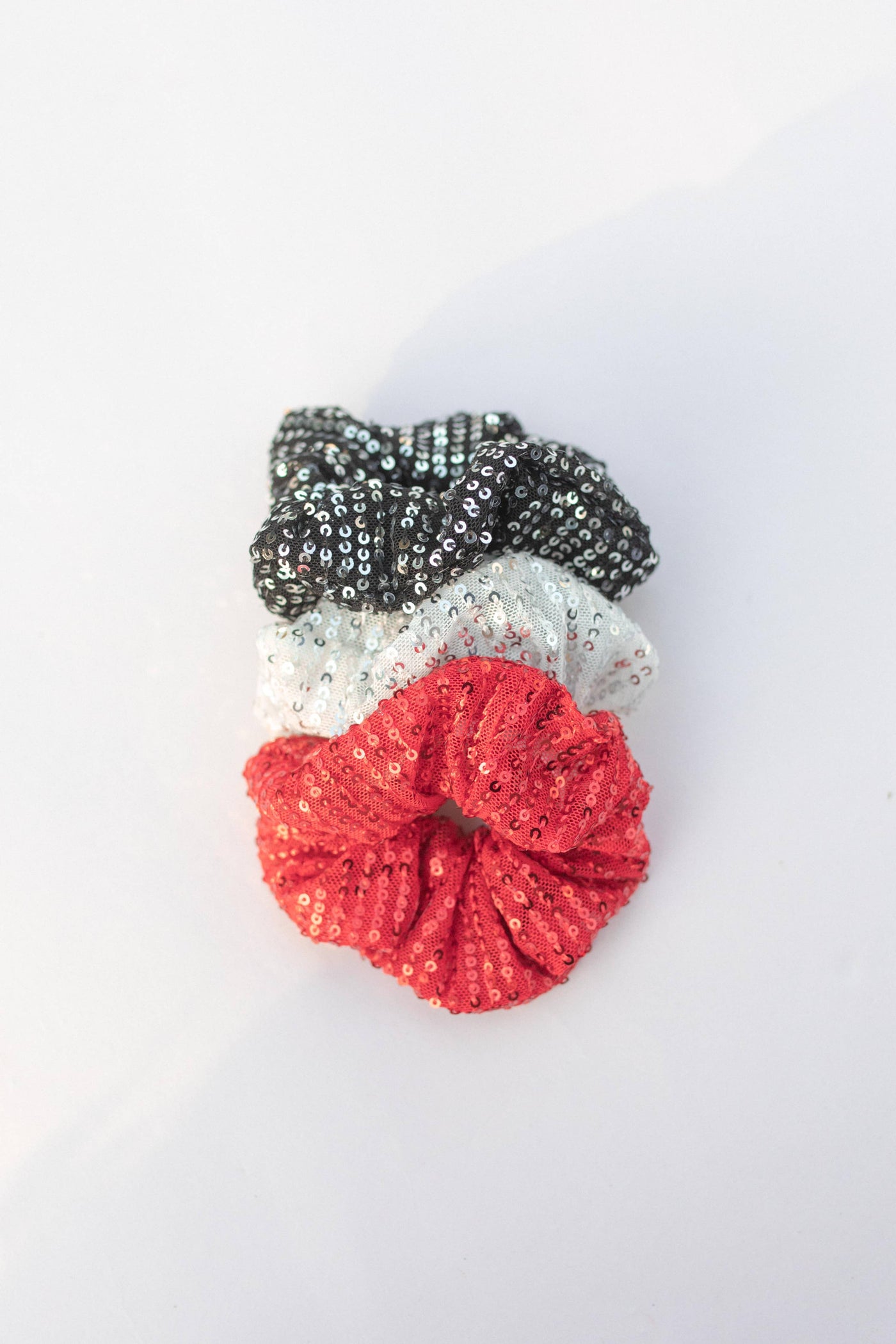 Sequin Scrunchie: Red