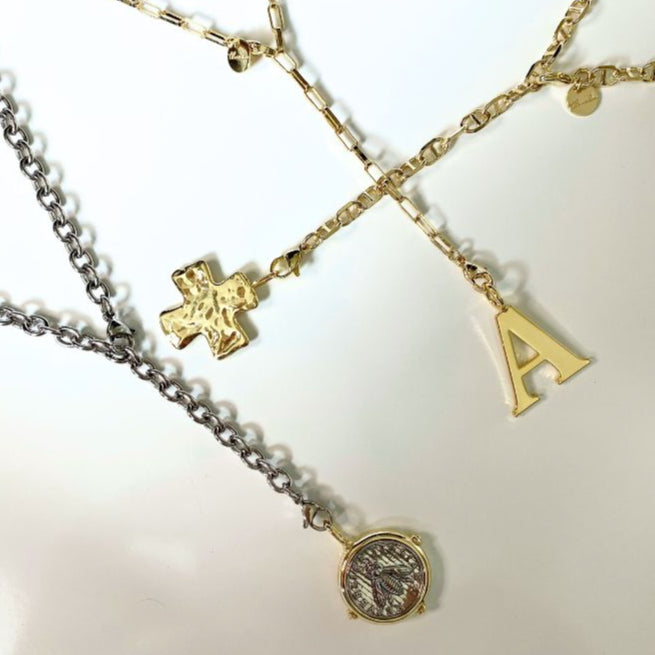 Gallery Lariat Necklace - designed for Pendant Charms and Initials