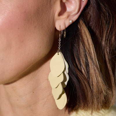 Safety Pin Threader Earrings: Gold