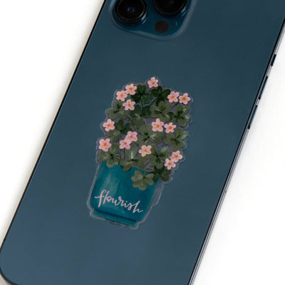 Flourish Plant Clear Decal Sticker