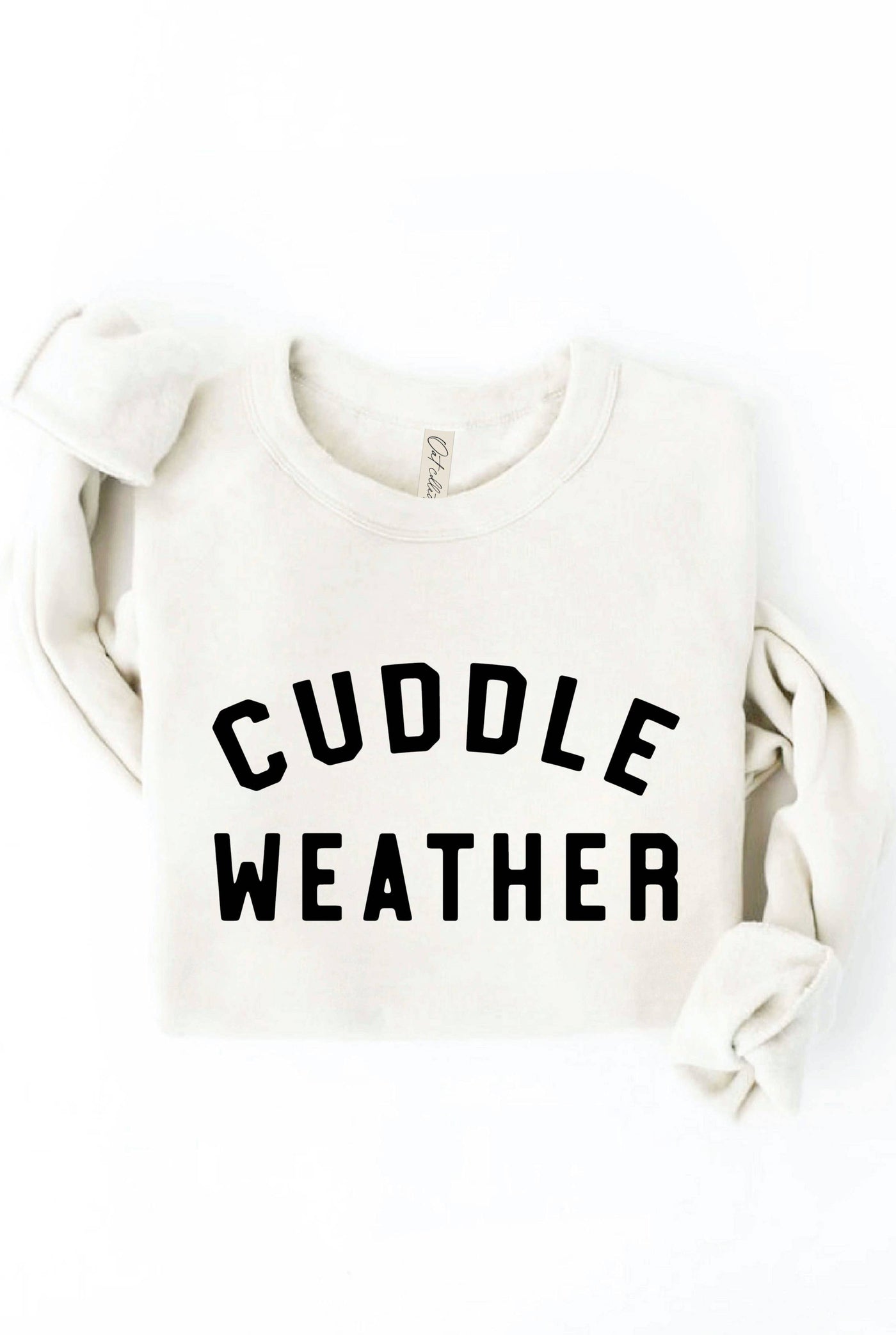 Cuddle Weather Sweatshirt-Vintage White