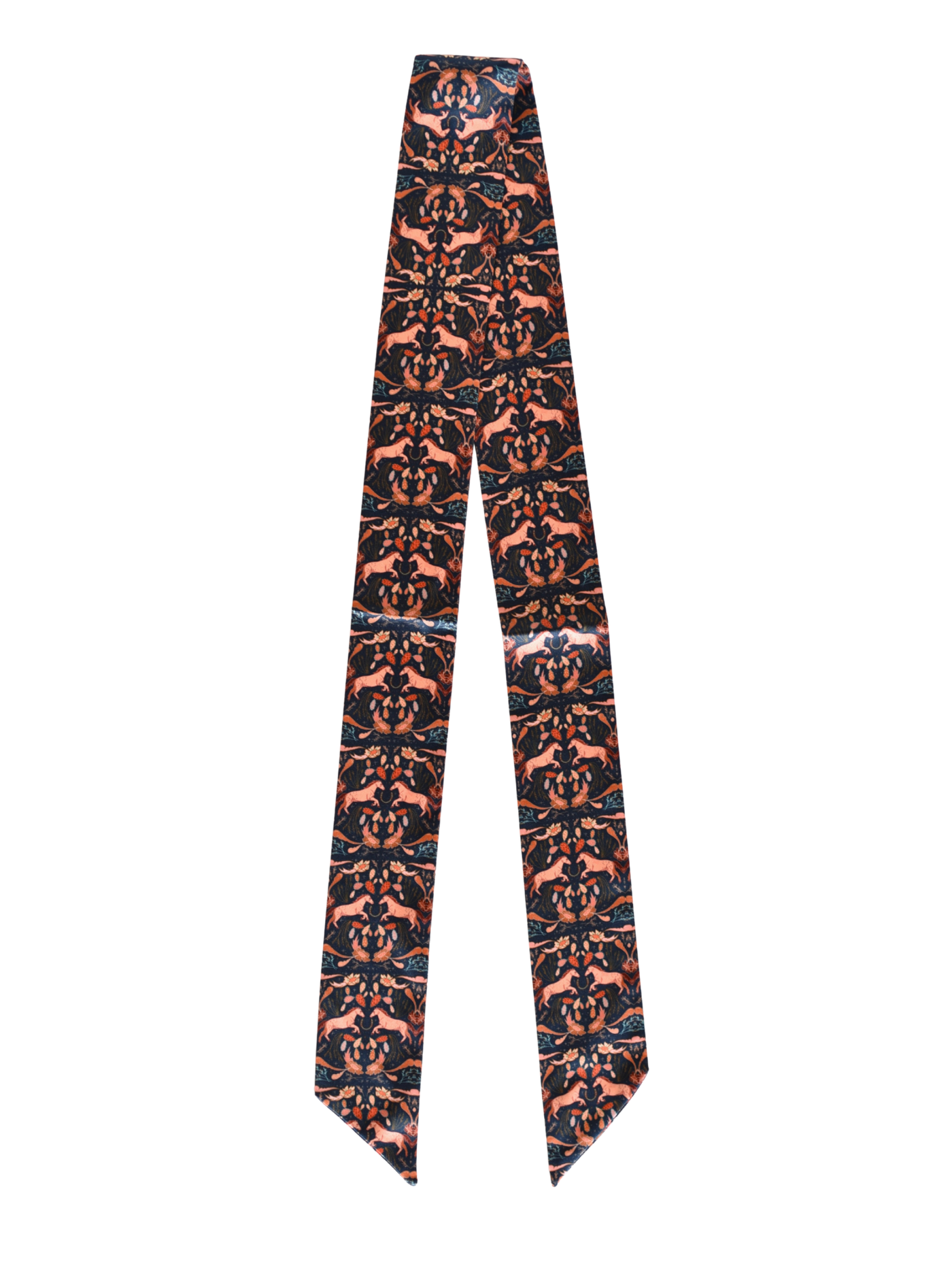 Prairie Days in Denim Western Silk Twilly - Holiday Shopping