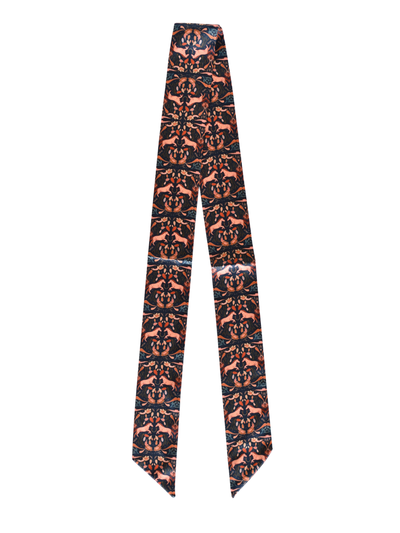 Prairie Days in Denim Western Silk Twilly - Holiday Shopping