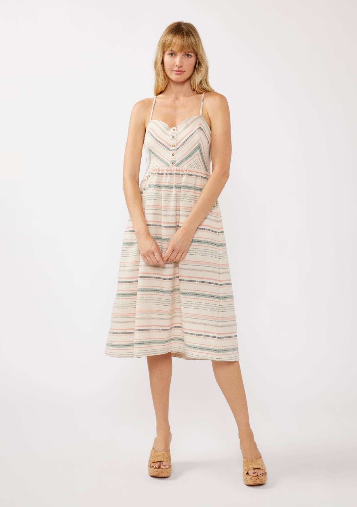Sunstone Striped Midi Dress