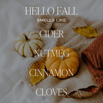 Hello Fall 9 oz Soy Candle
