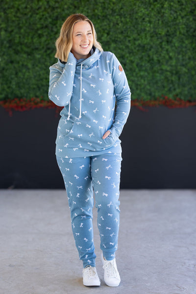 IN STOCK Classic Joggers - Teal Ribbons