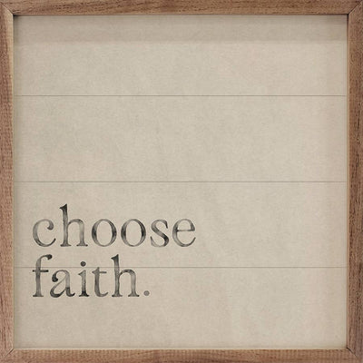 Choose Faith Antique: 12 x 12 x 1.5