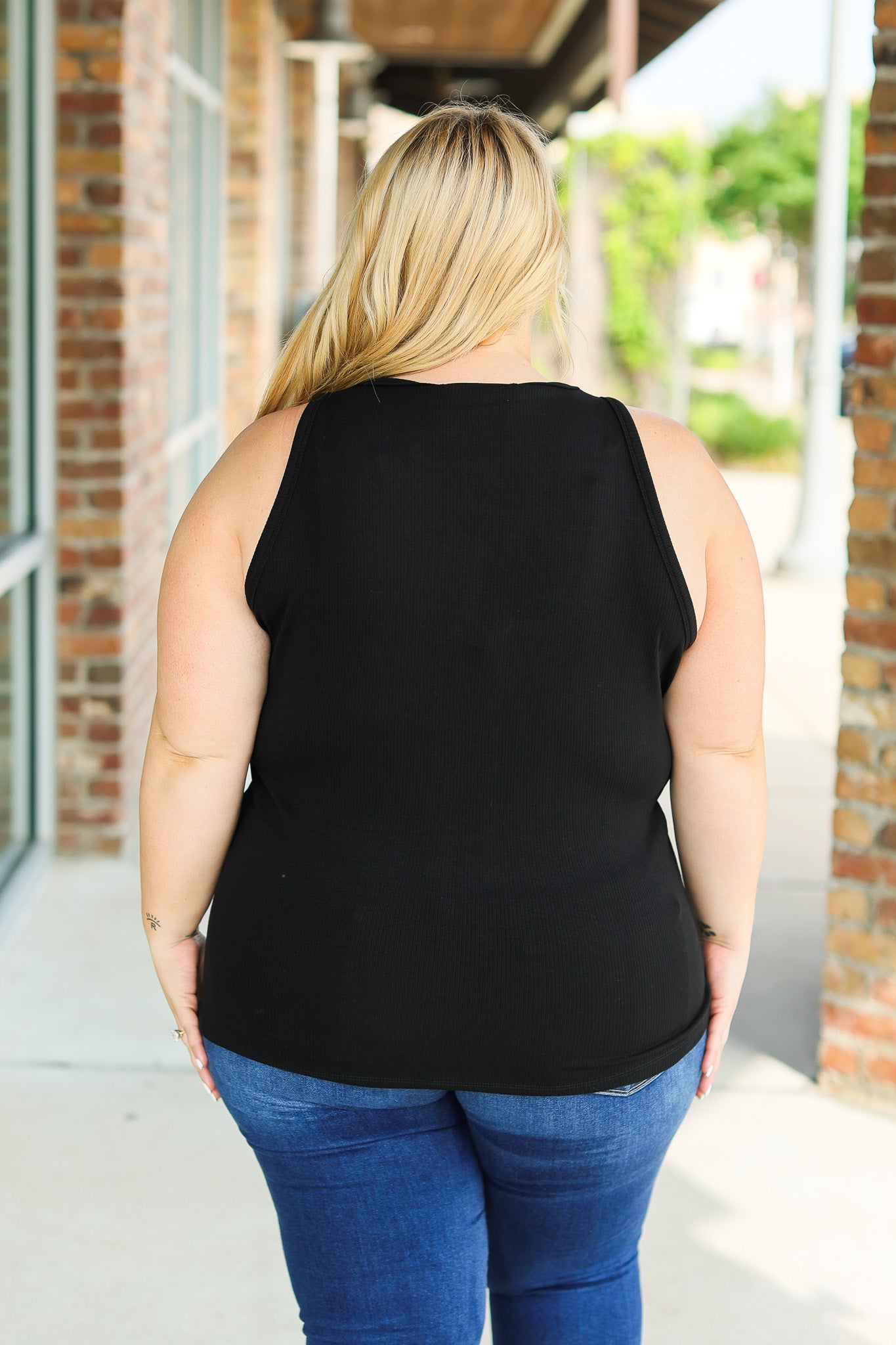 IN STOCK Tara Ribbed Tank - Black | Women's Tank Top