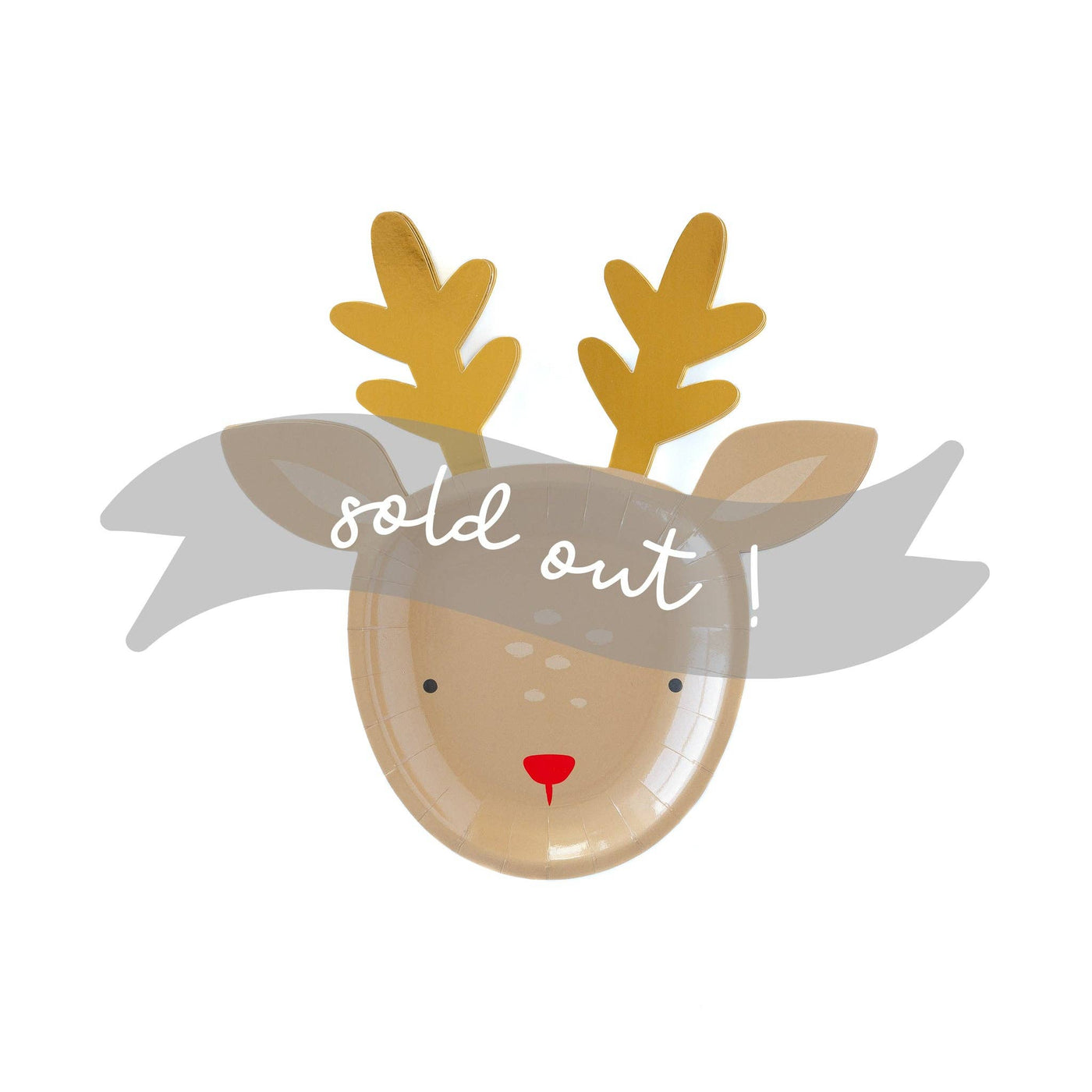 Dear Rudolph Reindeer Plate