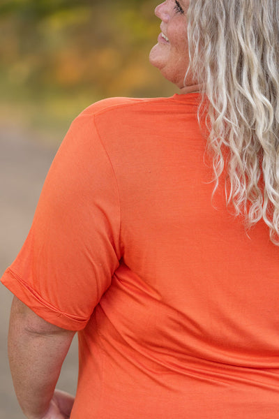 IN STOCK Sophie Pocket Tee - Pumpkin | Women's Short Sleeve