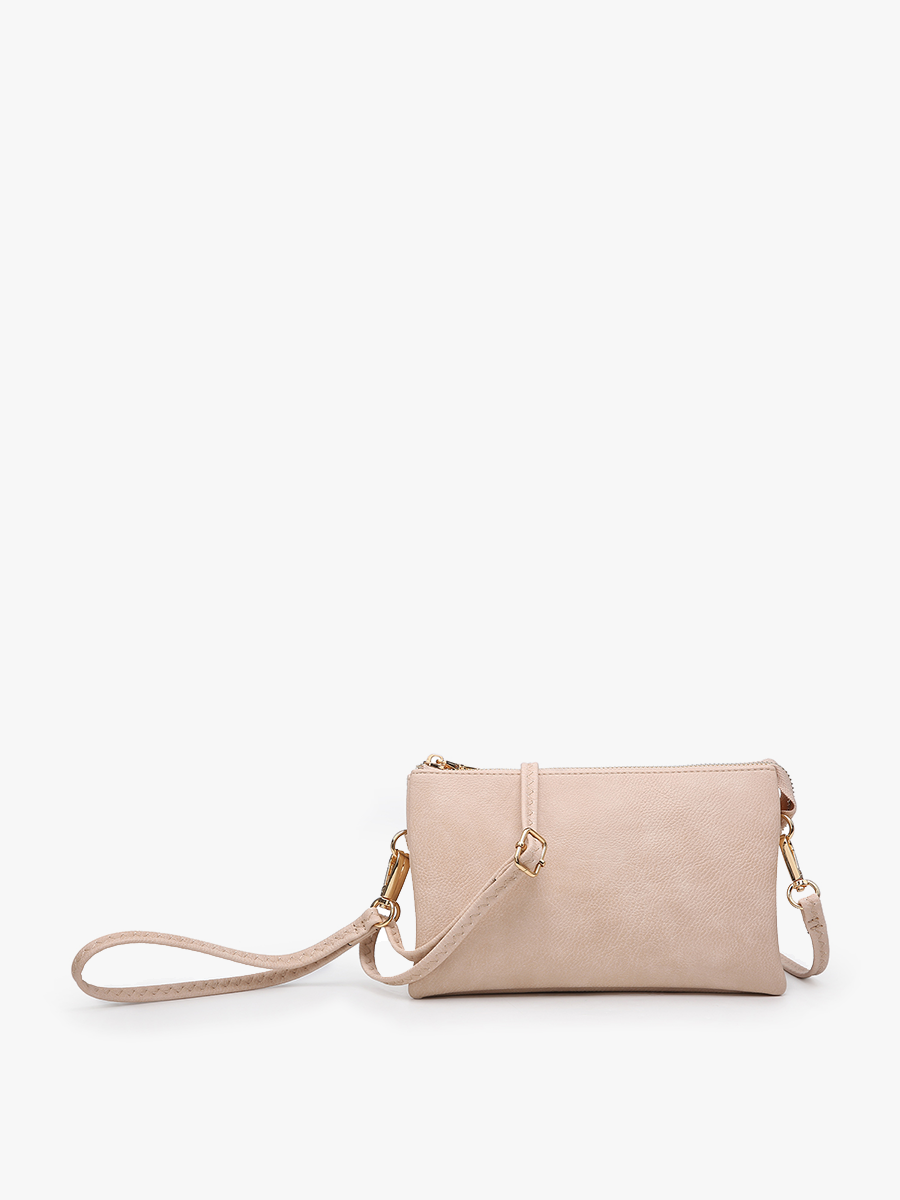 Riley Crossbody/Wristlet- Blush