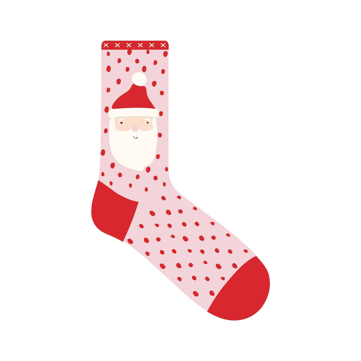 Whimsy Santa Head Socks: Adult Large