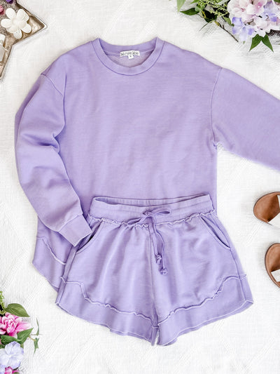 IN STOCK Vintage Wash Pullover - Lavender