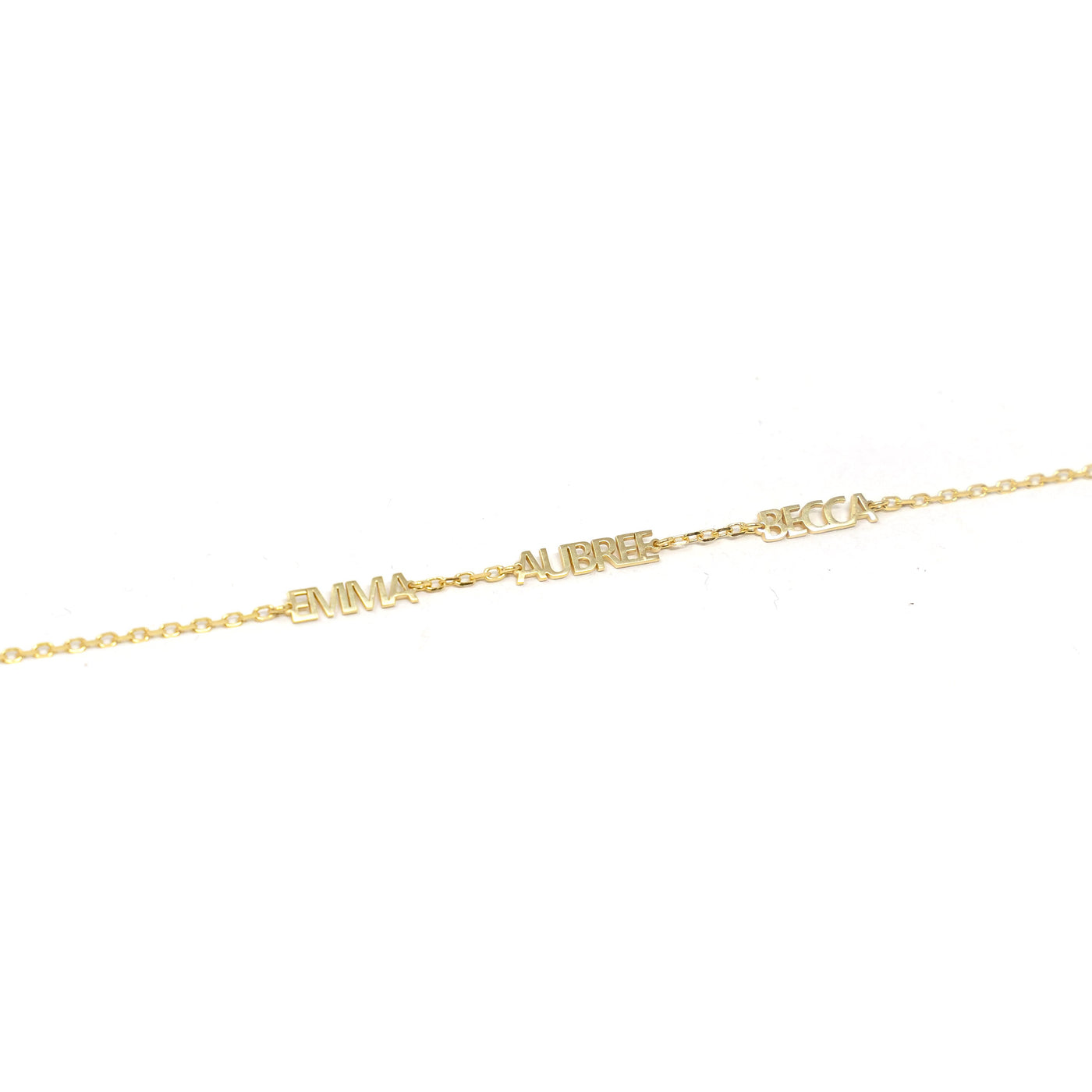 Custom Cherish Multiple Name Bracelet - Water Resistant