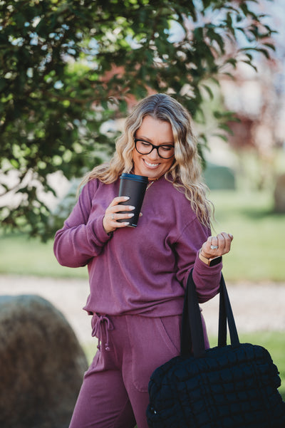 IN STOCK Corrine Joggers - Plum