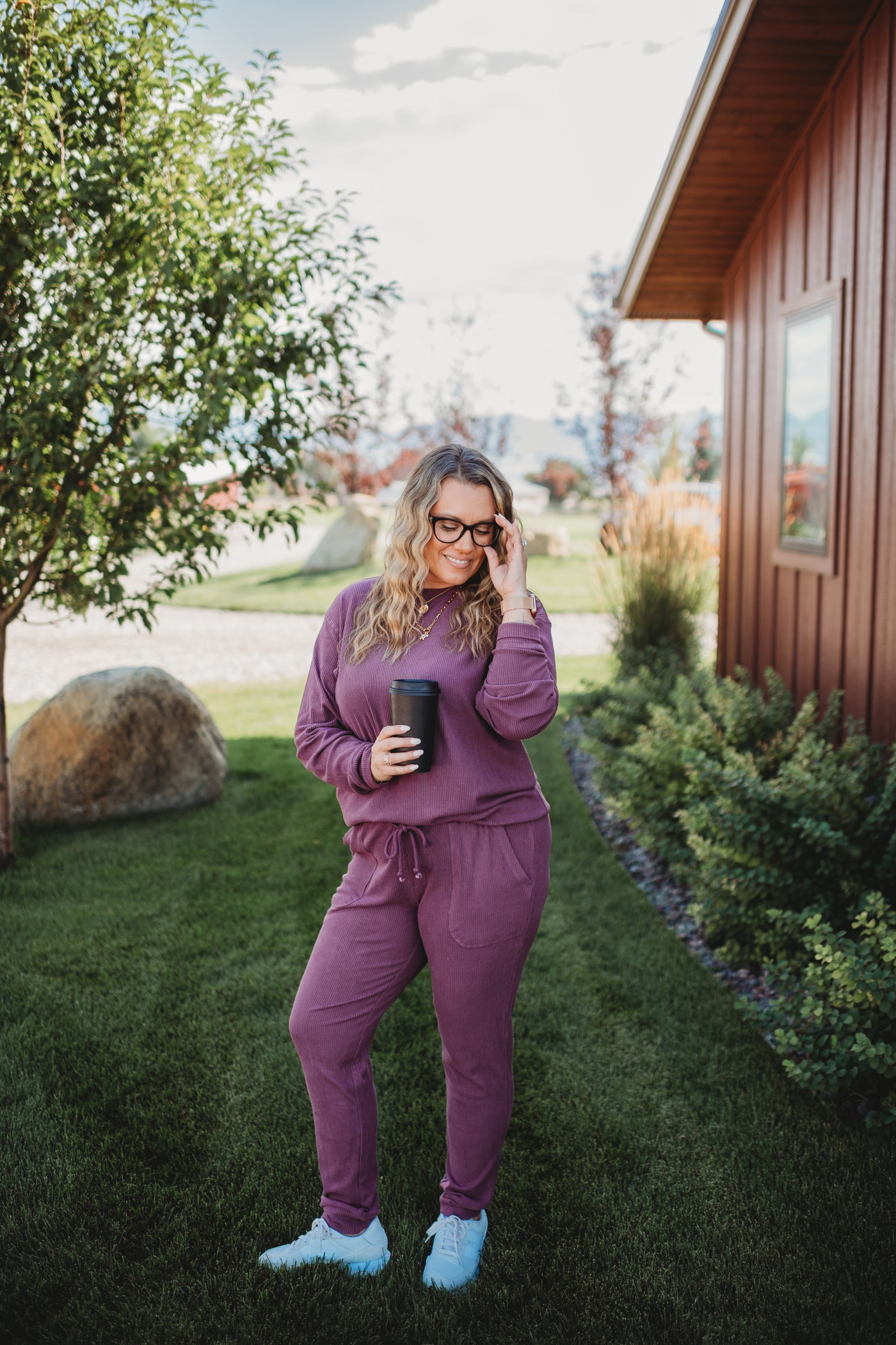 IN STOCK Corrine Joggers - Plum