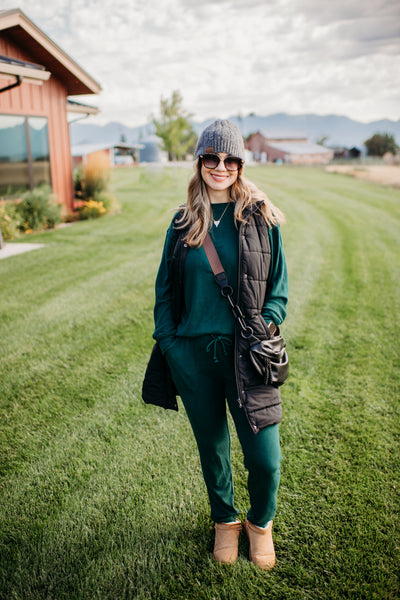 IN STOCK Corrine Joggers - Hunter Green