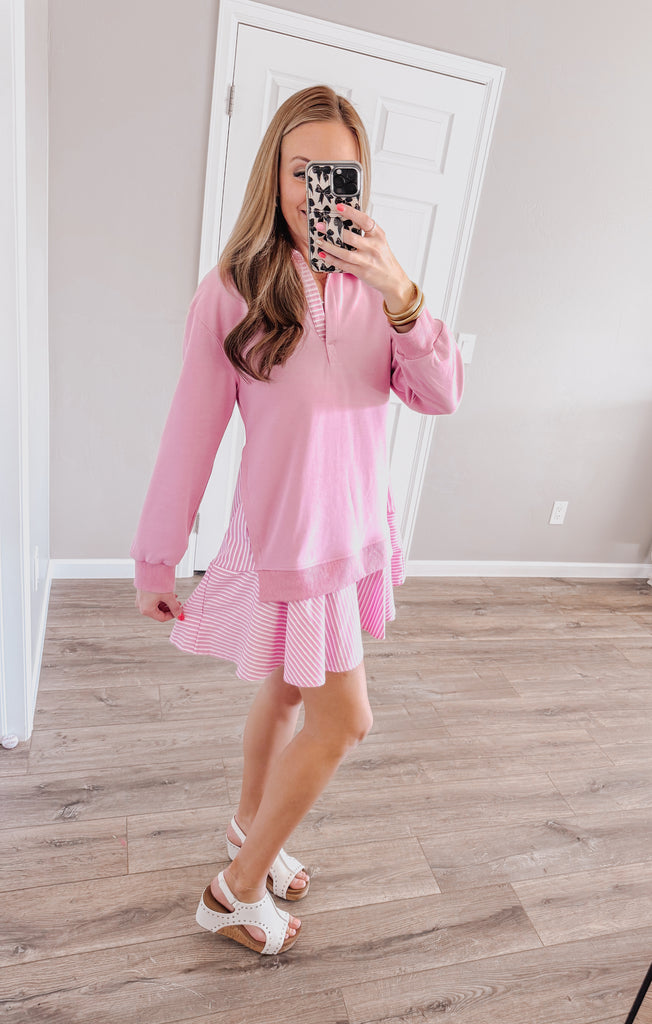 The Preppy Pink Dress Medium The Preppy Pink Dress Medium