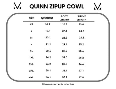 IN STOCK Quinn ZipUp Cowl - Charcoal
