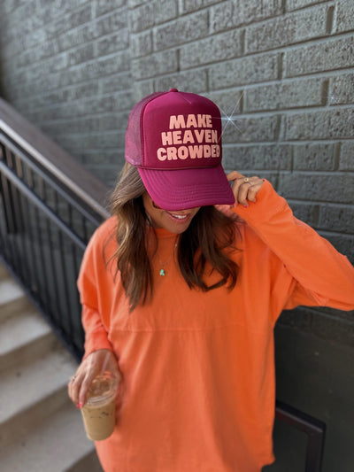 Make Heaven Crowded Trucker Hat 10.22