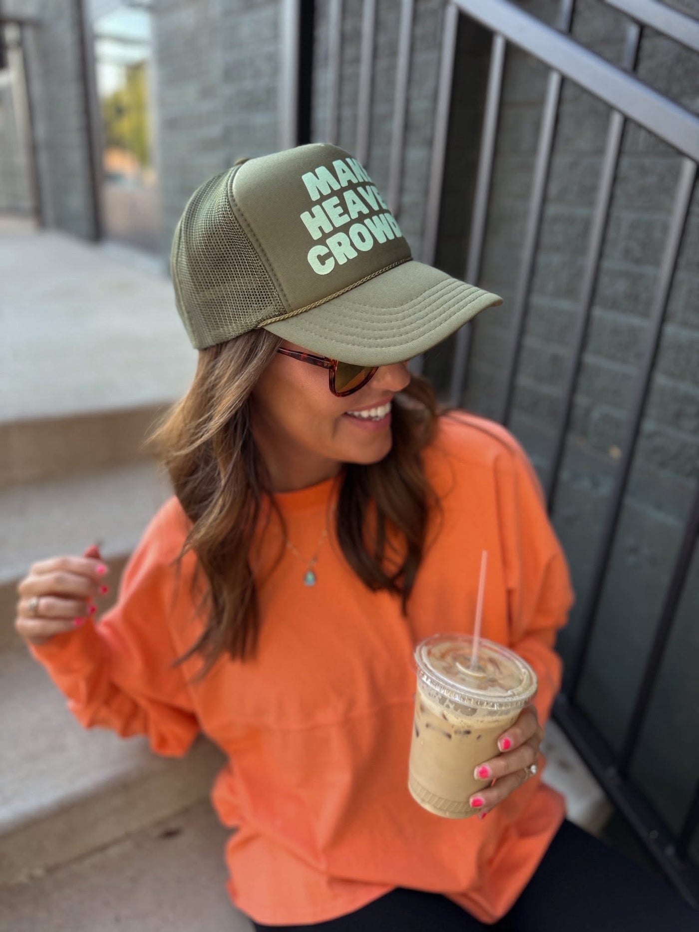 Make Heaven Crowded Trucker Hat 10.22