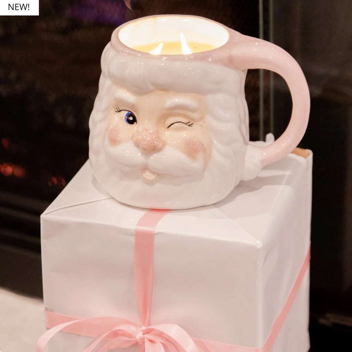 Sweet Grace Santa Mug Candle
