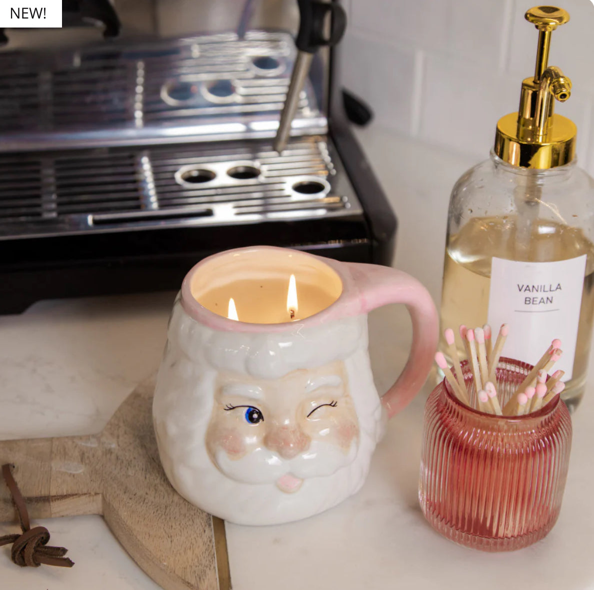 Sweet Grace Santa Mug Candle