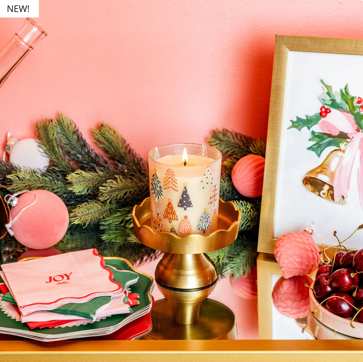 Sweet Grace Holiday Tree Candle