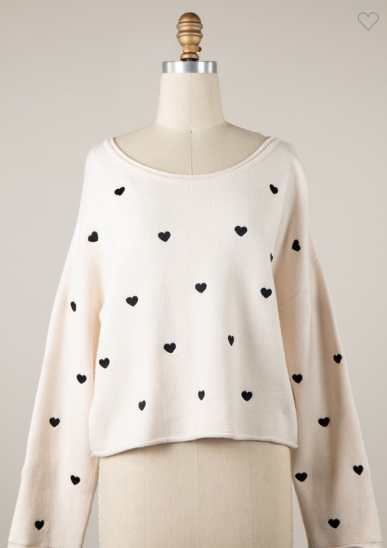 Sweetheart Knit Pullover