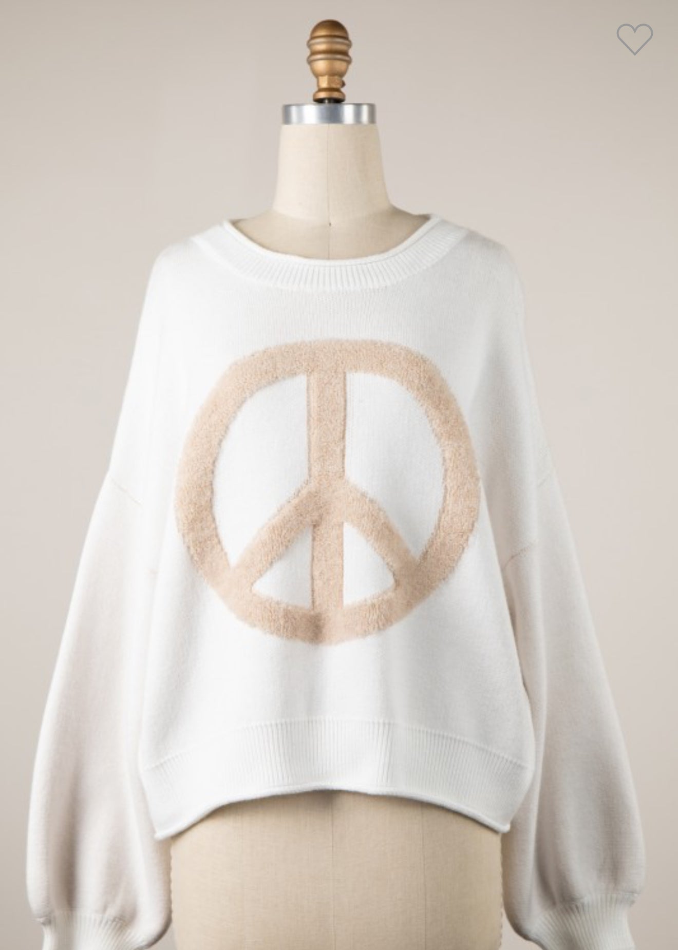 Peace & Cozy Knit Sweater
