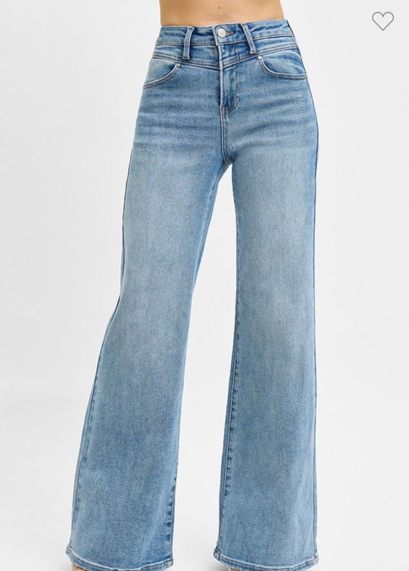 Clearwater High Rise Wide Leg Denim