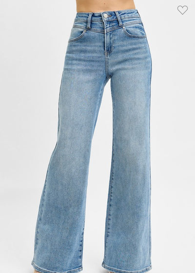 Clearwater High Rise Wide Leg Denim