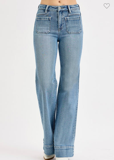 The Alder High Rise Patch Pocket Jeans