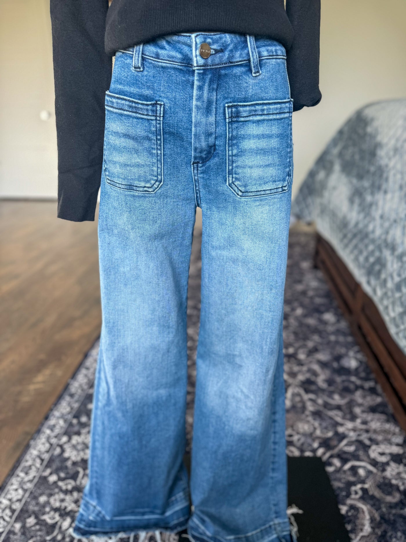 The Alder High Rise Patch Pocket Jeans