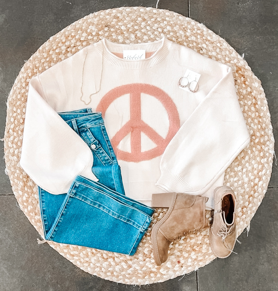 Blush Peace Pullover